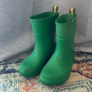 Green Kids Rain Boots